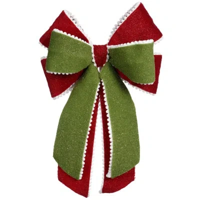 Mark Roberts Christmas Bow, Set Of 6 - 10 X 14 Inches In Green