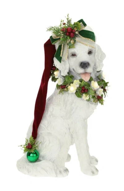 Mark Roberts Christmas Dog With Led In White