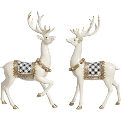 Mark Roberts Christmas Elegant Plaid Deer