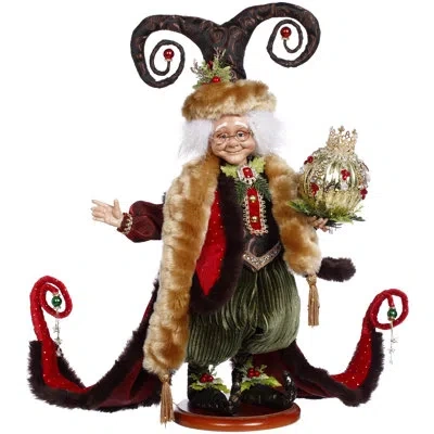 Mark Roberts Christmas Forest Elf - 20 Inches In Black,red,green,gold