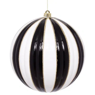 Mark Roberts Christmas Joy Ball Ornament - 12.5 Inches In Black;white