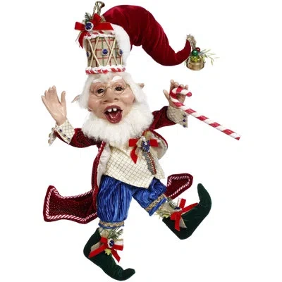 Mark Roberts Christmas Party Elf, Medium - 16 Inches In Blue,white,red
