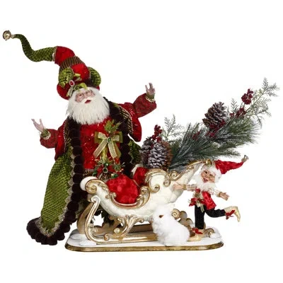 Mark Roberts Christmas Santa's Sleigh In Multi