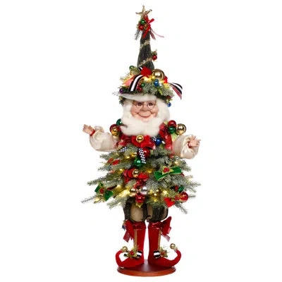 MARK ROBERTS CHRISTMAS TREE ELF WITH LIGHTS, MEDIUM - 27.5 INCHES