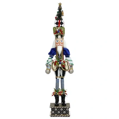 Mark Roberts Christmas Tree Nutcracker, Small - 29.5 Inches In Gold;silver;blue;black;white;green;red