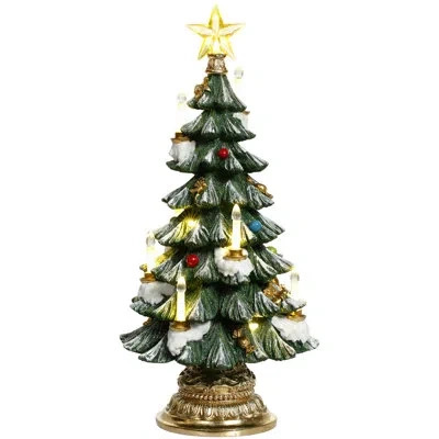 Mark Roberts Christmas Tree With Led -18 Inches In Gold;blue;white;green;red