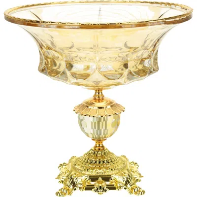 Mark Roberts Classic Pedestal Bowl In Gold