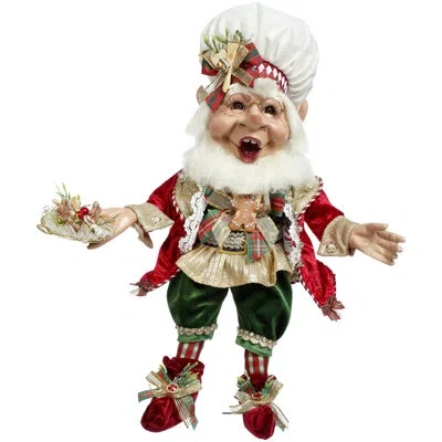 Mark Roberts Cookie Maker Elf, Medium - 18 Inches In Red,green,white,gold