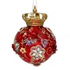 Mark Roberts Crown Jewels Glass Ornament In Red