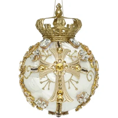 Mark Roberts Crown Jewels Ornament, Ivory - 7 Inches In White;gold