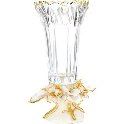 Mark Roberts Crowned Calla Lily Vase In White