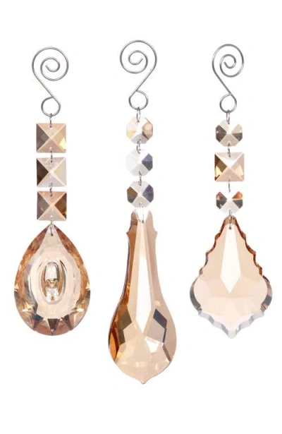Mark Roberts Crystal Drop Ornament, Set Of 6 In Gold