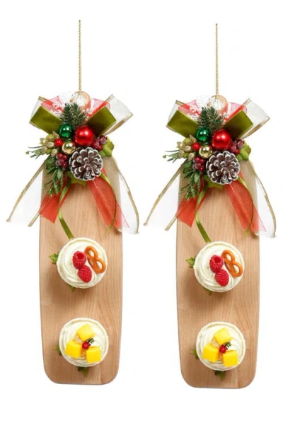 Mark Roberts Cutting Board With Decoration Ornament Slim, Set Of 2 In Multi