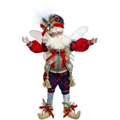 Mark Roberts Deck The Halls Fairy, Medium - 16.5 Inches In Blue,red,white,gold