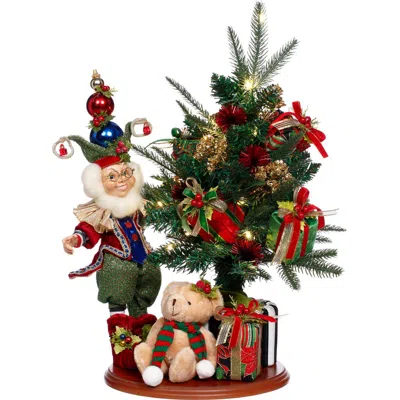 Mark Roberts Decorating Tree Elf Scene With Lights, Small In Multi