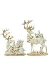 Mark Roberts Deer And Friends, Set Of 2 In White