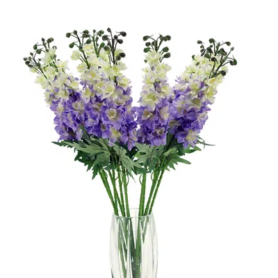 Mark Roberts Delphinium Stem, Set Of 12 In Purple