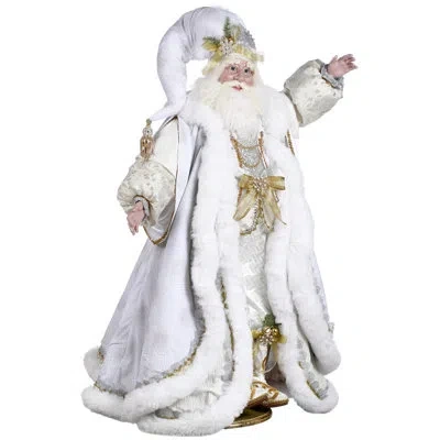 Mark Roberts Dreaming Of White Christmas Santa - 50 Inches In Gold;silver;brown;white