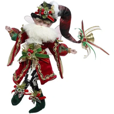 Mark Roberts Ebenezer Scrooge Fairy, Small - 11.5 Inches In Red,green,white,brown,gold
