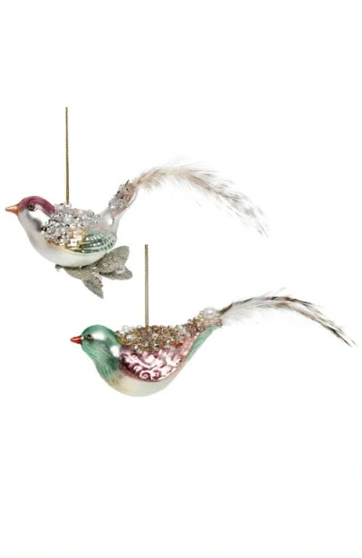 Mark Roberts Elegant Bird Ornament, Set Of 6 In Multi