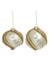 Mark Roberts Elegant Fancy Strip Ornament, Set Of 12 In Gold
