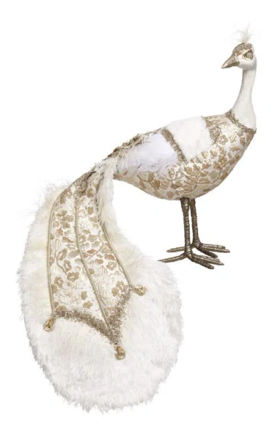 Mark Roberts Elegant Peacock In White