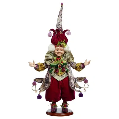 Mark Roberts Elf De Tapisserie - 19.5 Inches In Yellow;purple;gold;brown;green;red