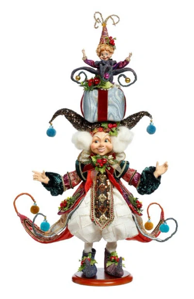 Mark Roberts Elf With Gift In Multi