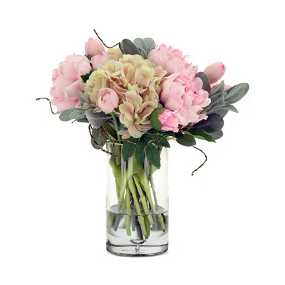 Mark Roberts European Hand Tied Floral Arrangement In Pink