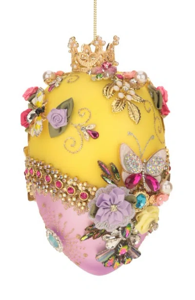 Mark Roberts Faberge Jewel Easter Egg, Yellow In Multi