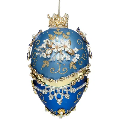 Mark Roberts Faberge Jewel Egg Ornament , Blue