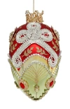 Mark Roberts Faberge Jewel Egg Ornament , Green/red In Multi