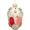 Mark Roberts Faberge Jewel Egg Ornament, Ivory Rose In Multi