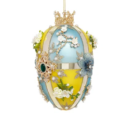 Mark Roberts Faberge Jewel Egg Ornament In Multi