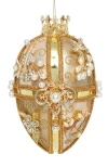 Mark Roberts Faberge Jewel Egg Ornament , Multi In Gold