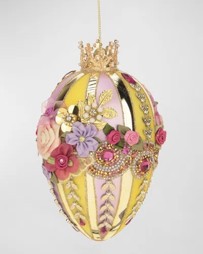 Mark Roberts Faberge Jewel Yellow & Lavender Easter Egg