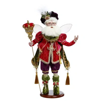 Mark Roberts Fairy Prince On Base - 21 Inches In Red