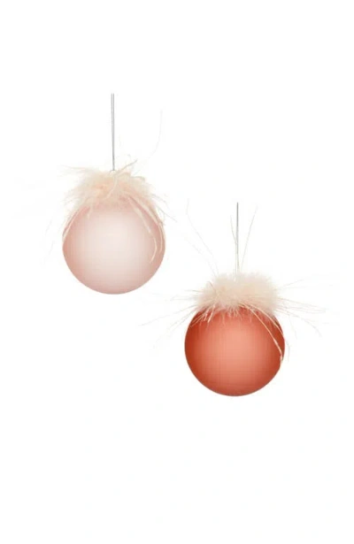 Mark Roberts Fancy Two Tone Ball Ornament, Set Of 12 In Brown