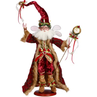 Mark Roberts Father Christmas Fairy On Base In Red