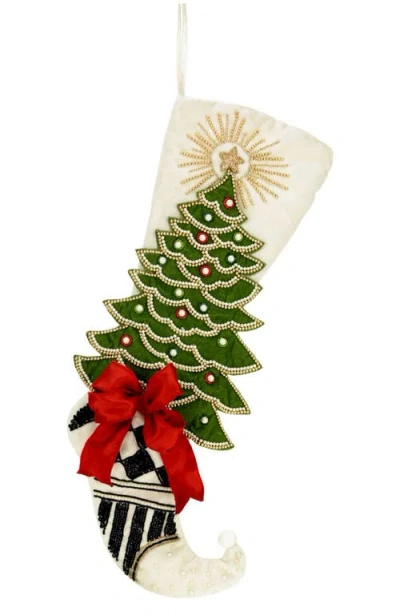 Mark Roberts Festive Tree Stocking In Multi