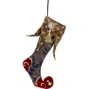 Mark Roberts Floral Jester Stocking In Multi
