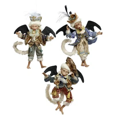 Mark Roberts Flying Monkey, Small, Set Of 3 - 12-14 Inches In Multi