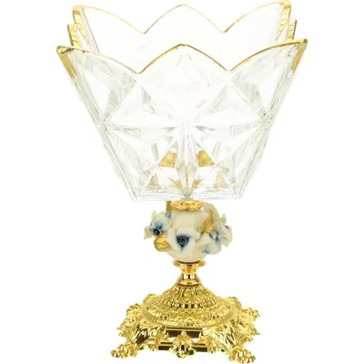 Mark Roberts Footed Crown Bowl In Multi