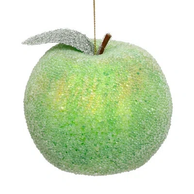 Mark Roberts Frosted Green Apple Ornament , Box Of 6 - 3 Inches