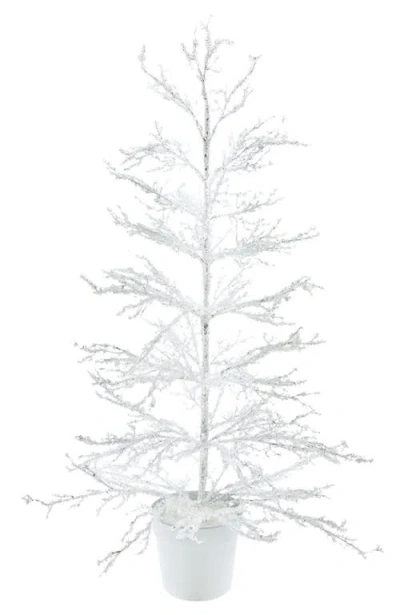 Mark Roberts Frosted Potted Tree In White