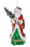 Mark Roberts Gift Giving Santa Ornament In Multi