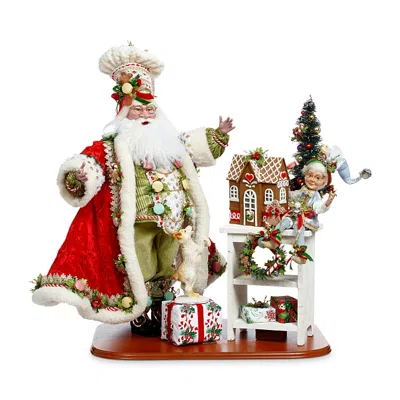 Mark Roberts Ginger Baker Santa Figurine In Red