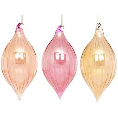 Mark Roberts Gleaming Holiday Finial Ornament, Assortment Of 3- 5 Inches In Multi
