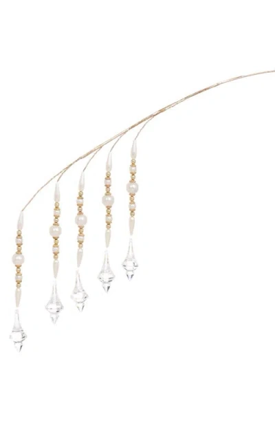 Mark Roberts Glisten Bead Orb Spray, Set Of 6 In Gold