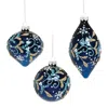 Mark Roberts Glitter Snowflake Ornaments, Set Of 6 In Blue